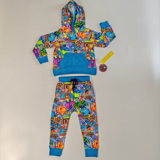 Bubble Street Bamboo French Terry Hoodie and Joggers Daywear Set