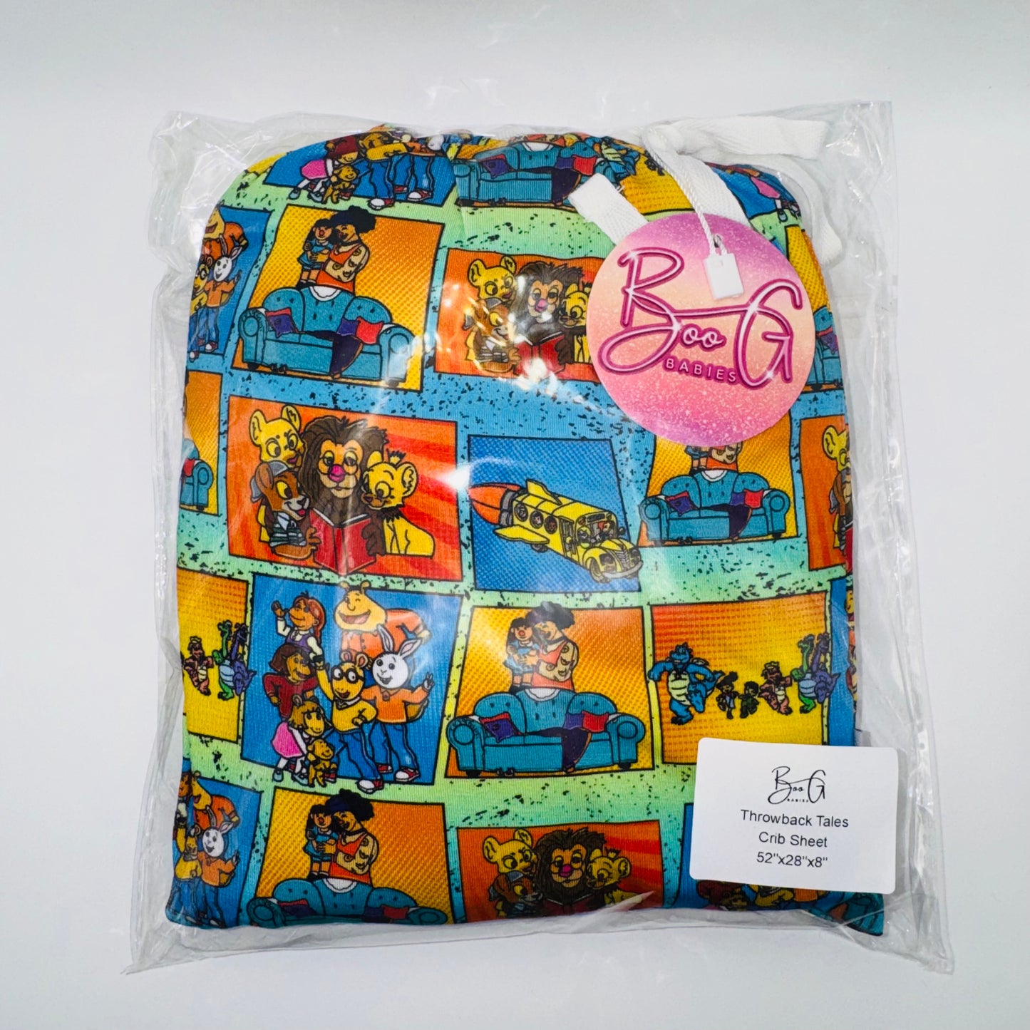 Throwback Tales Bamboo Standard Crib Sheet