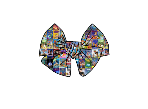 Movie Night Bamboo Bow Clip