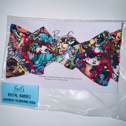 Royal Babies Bamboo Headband Bow