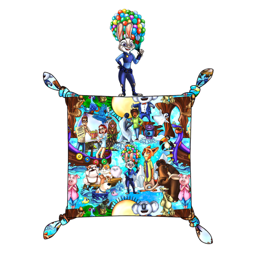 Wild Adventures Character Embroidered Blanket Lovey