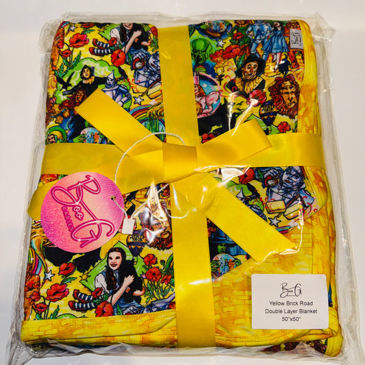 Yellow Brick Road Double Layer Bamboo Blanket