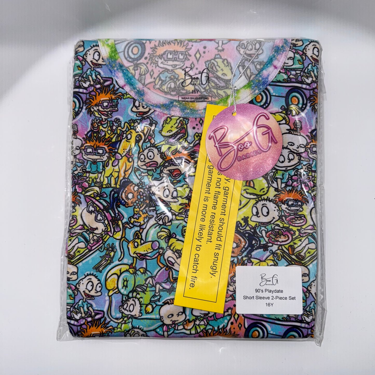 90’s Playdate Bamboo 2pc Short Sleeve and Shorts Set