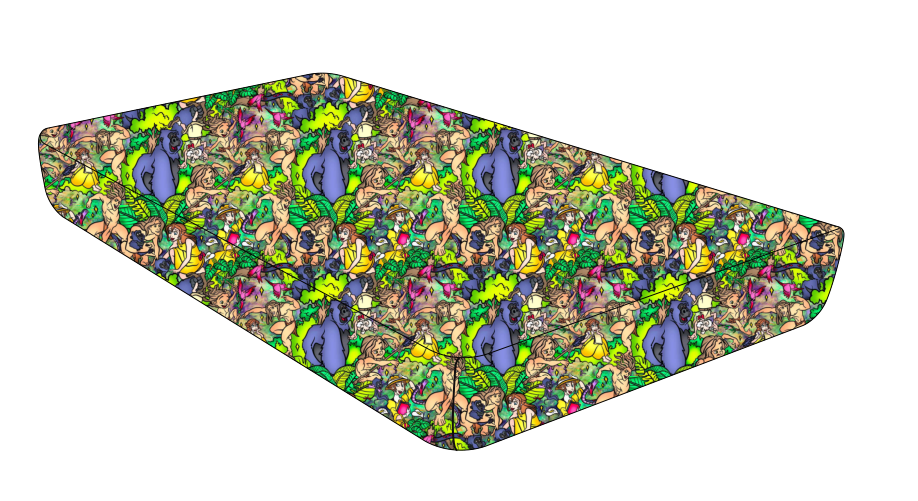 Jungle Swing Bamboo Standard Crib Sheet