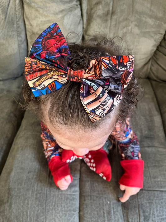 Upside Down Bamboo Bow Clip